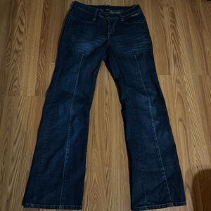 Fubu The Collection Dark Blue Bootcut Flare Jeans Vintage Y2k Hip Hop Streetwear